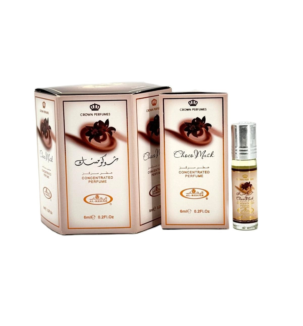 Al Rehab Choco Musk Perfume 6 x Pcs 0.2FL.OZ Unisex