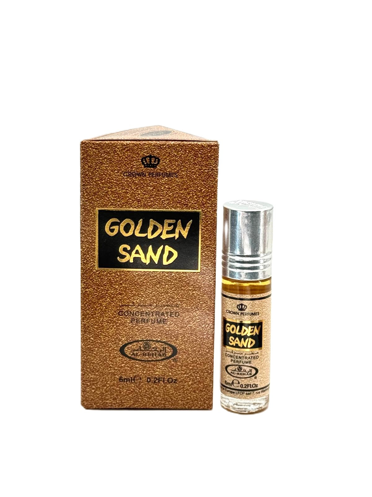 Al Rehab Golden Sand Roll On Perfume 6Pcs x 0.2FL.OZ Unisex