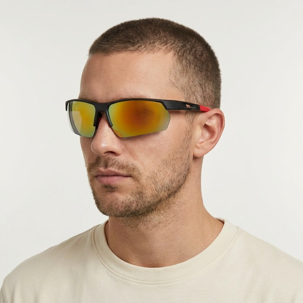SPORT GREEN/RED SUNGLASSES SUN169 S3068