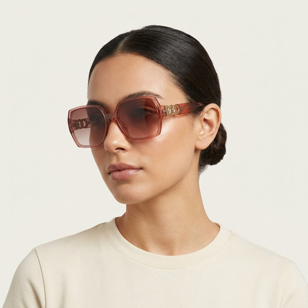 SQUARE PINK SUNGLASSES SUN177 F3134