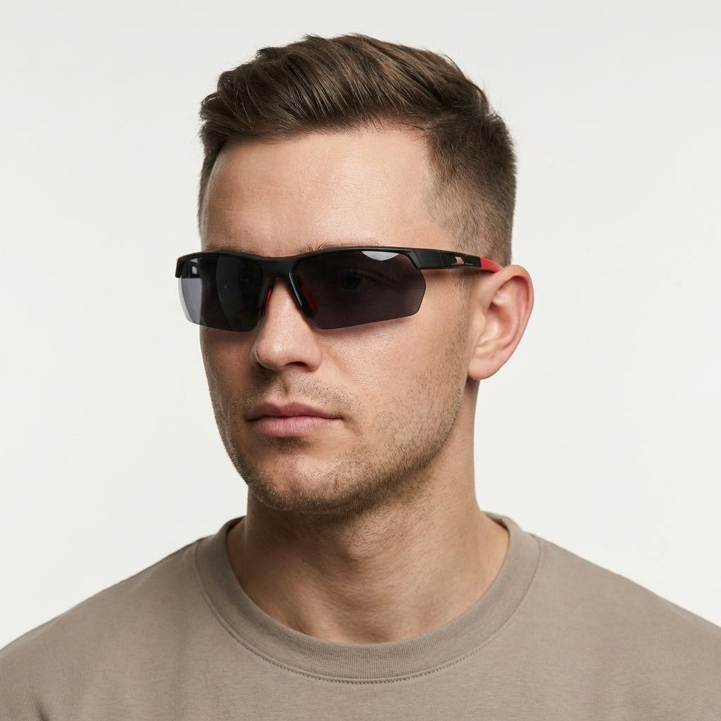SPORT BLACK/RED SUNGLASSES SUN171 S3068