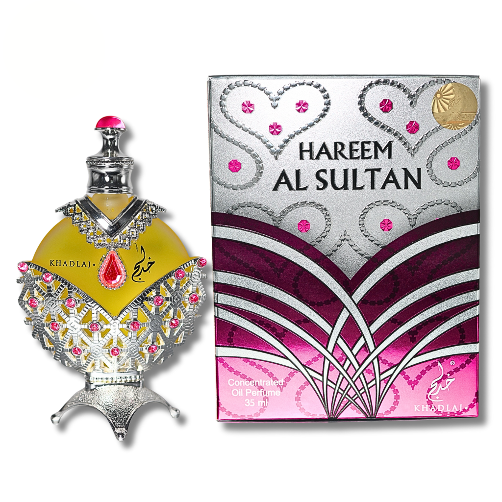 Khadlaj Hareem Al Sultan Silver Pink Diamond Concentrated Oil Perfume 1.18FL.OZ For Unisex