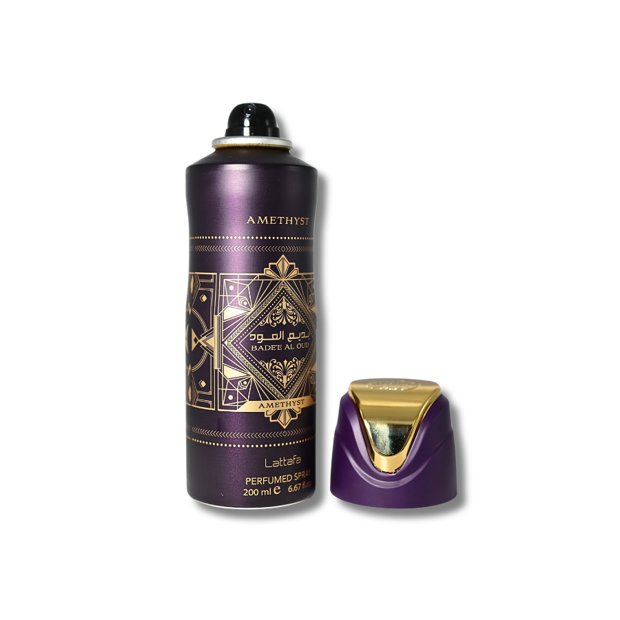 Lattafa Bade'e Al Oud Amethyst Deodorant  Body Spray- 6.67FL.OZ
