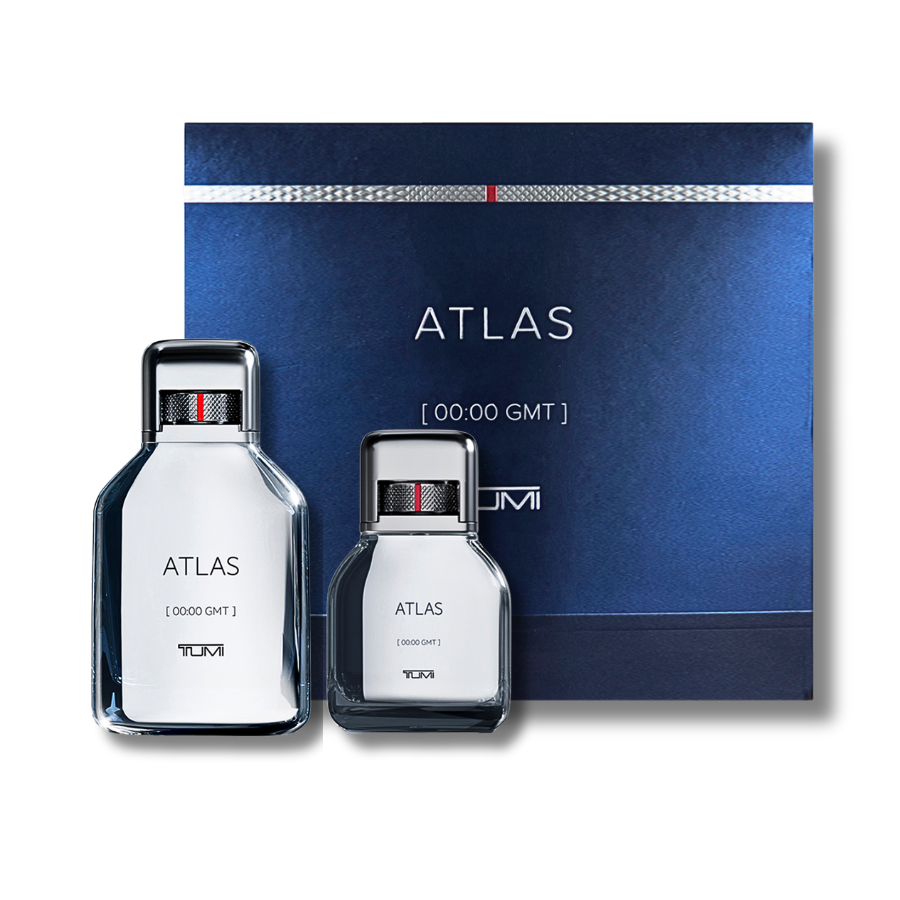 Tumi Atlas Gift Set Eau De Parfum 3.4FL.OZ & 1.0FL.OZ For Men