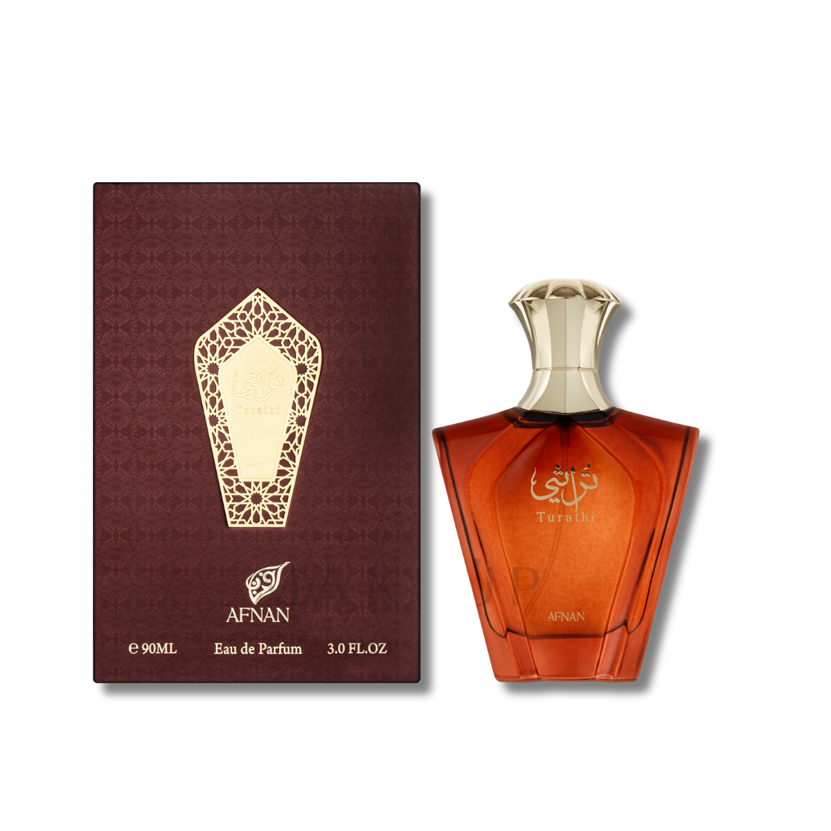 Afnan Turathi Brown Eau De Parfum 3.0FL.OZ For Men