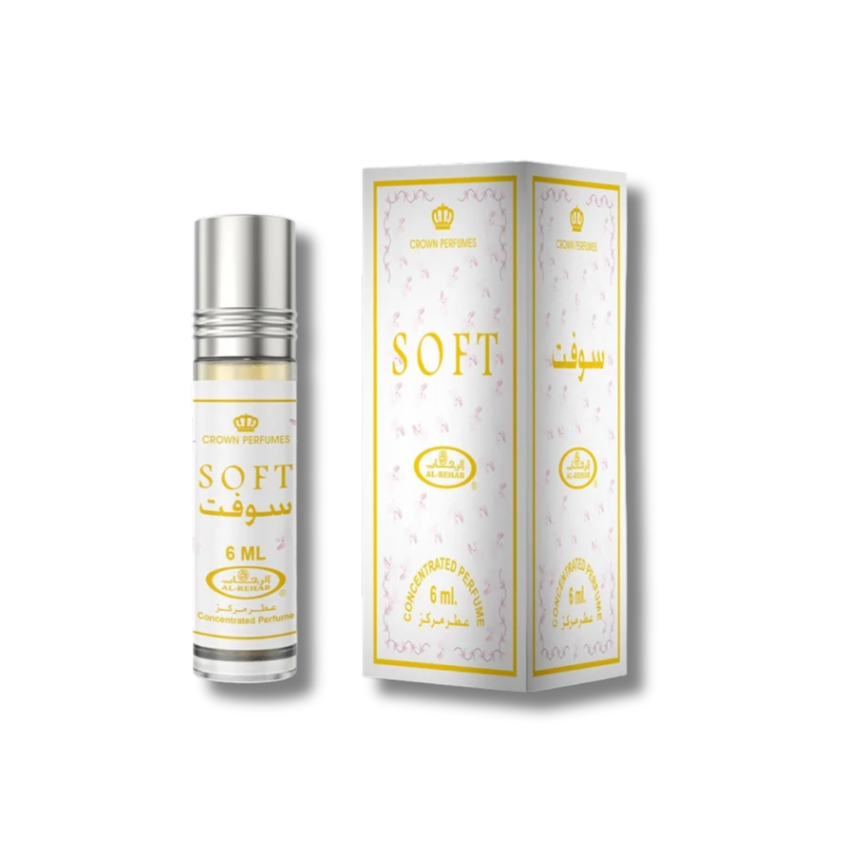 Al Rehab Soft Oil Roll On Perfume 6Pcs x 0.2FL.OZ For Unisex