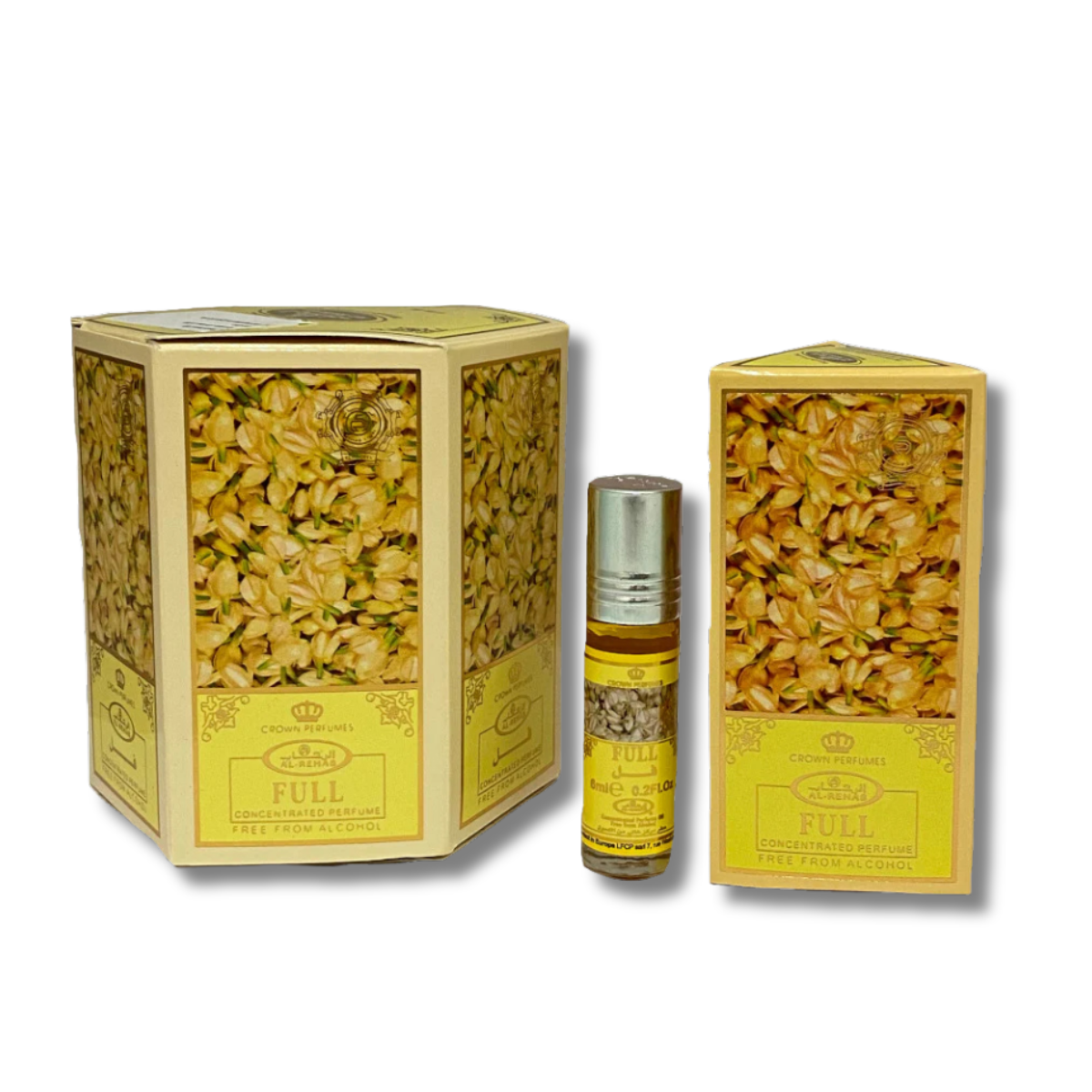 Al Rehab White Roll On Perfume 6 x Pcs 0.2FL.OZ For Unisex