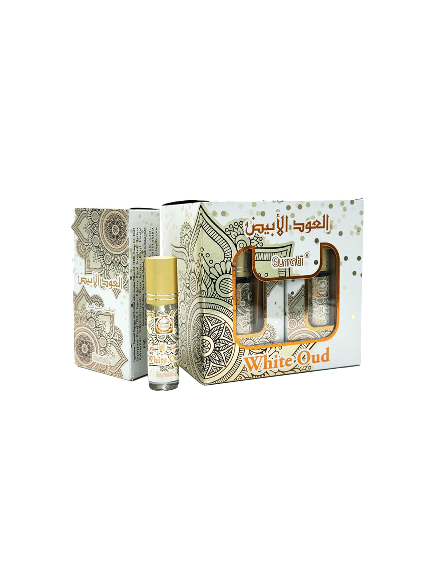 Surrati White Oud Oil Perfume 6Pcs x 0.2FL.OZ Unisex