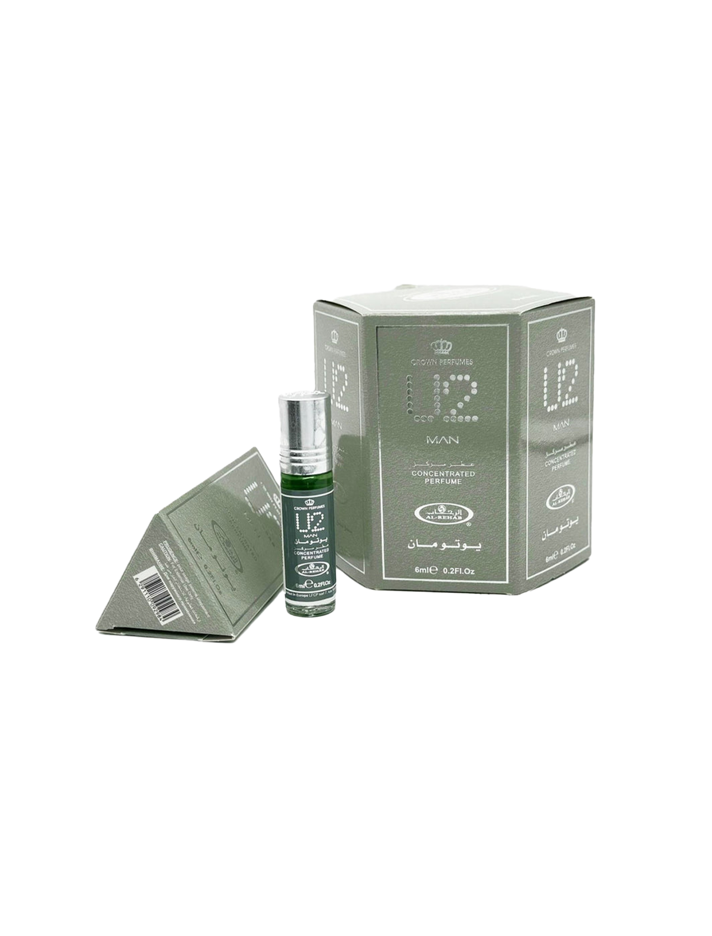 Al Rehab U2 Man Roll On Perfume 6Pcs x 0.2FL.OZ
