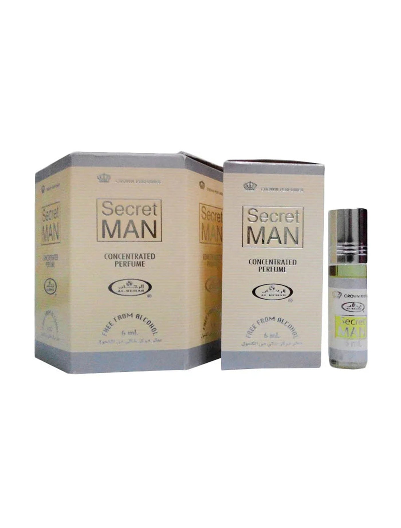 Al Rehab Secret Man Roll On Perfume 6Pcs x 0.2FL.OZ For Unisex