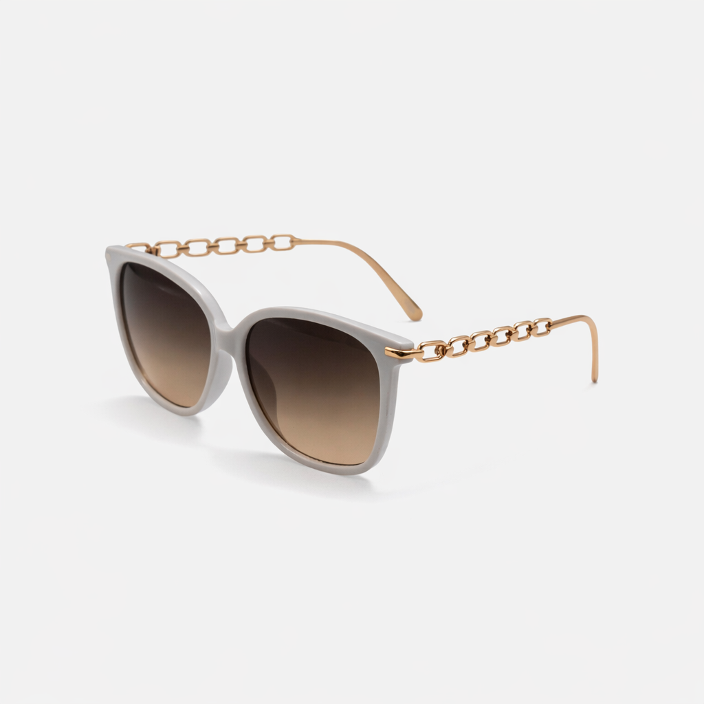 SOFT SQUARE WHITE SUNGLASSES SUN144 F3010