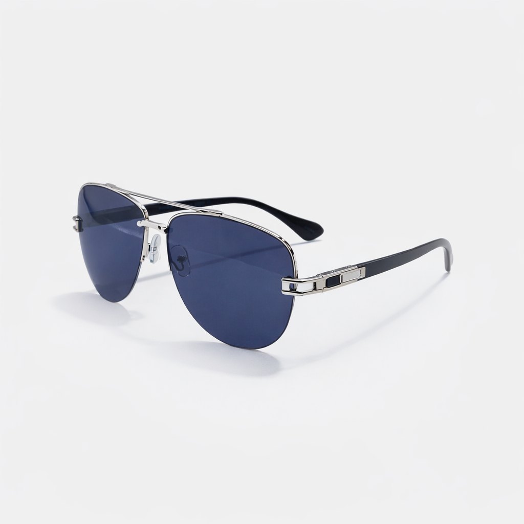 AVIATOR BLACK SUNGLASSES SUN189 J3051