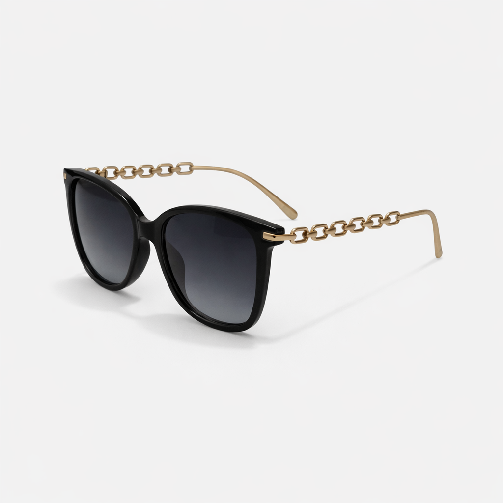 SOFT SQUARE BLACK SUNGLASSES SUN147 F3010
