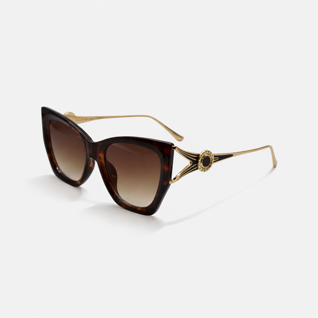 CAT-EYE BROWN TORTOISE SUNGLASSES SUN135 F3007