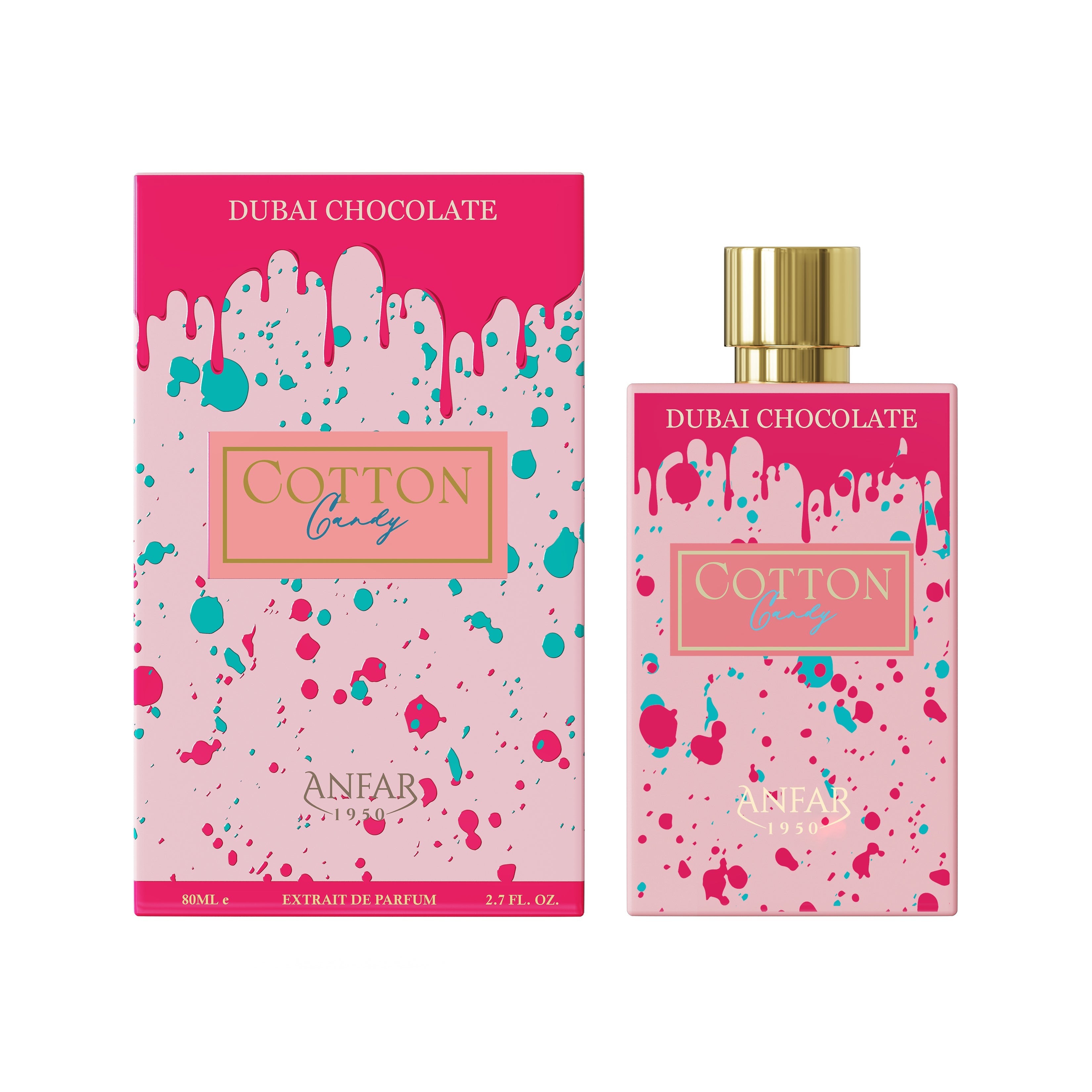 Anfar Cotton Candy Dubai Chocolate Extrait De Parfum 2.7FL.OZ