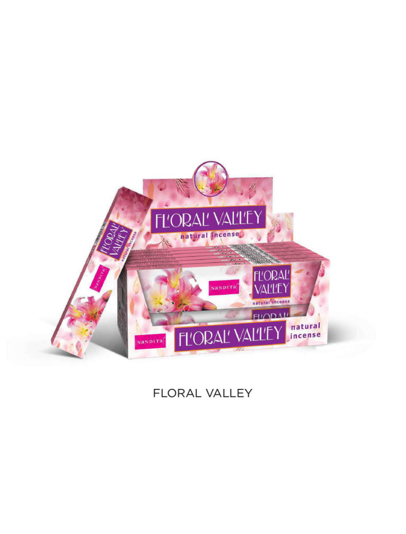 Nandita Floral Valley Incense Sticks 15gm 12pack
