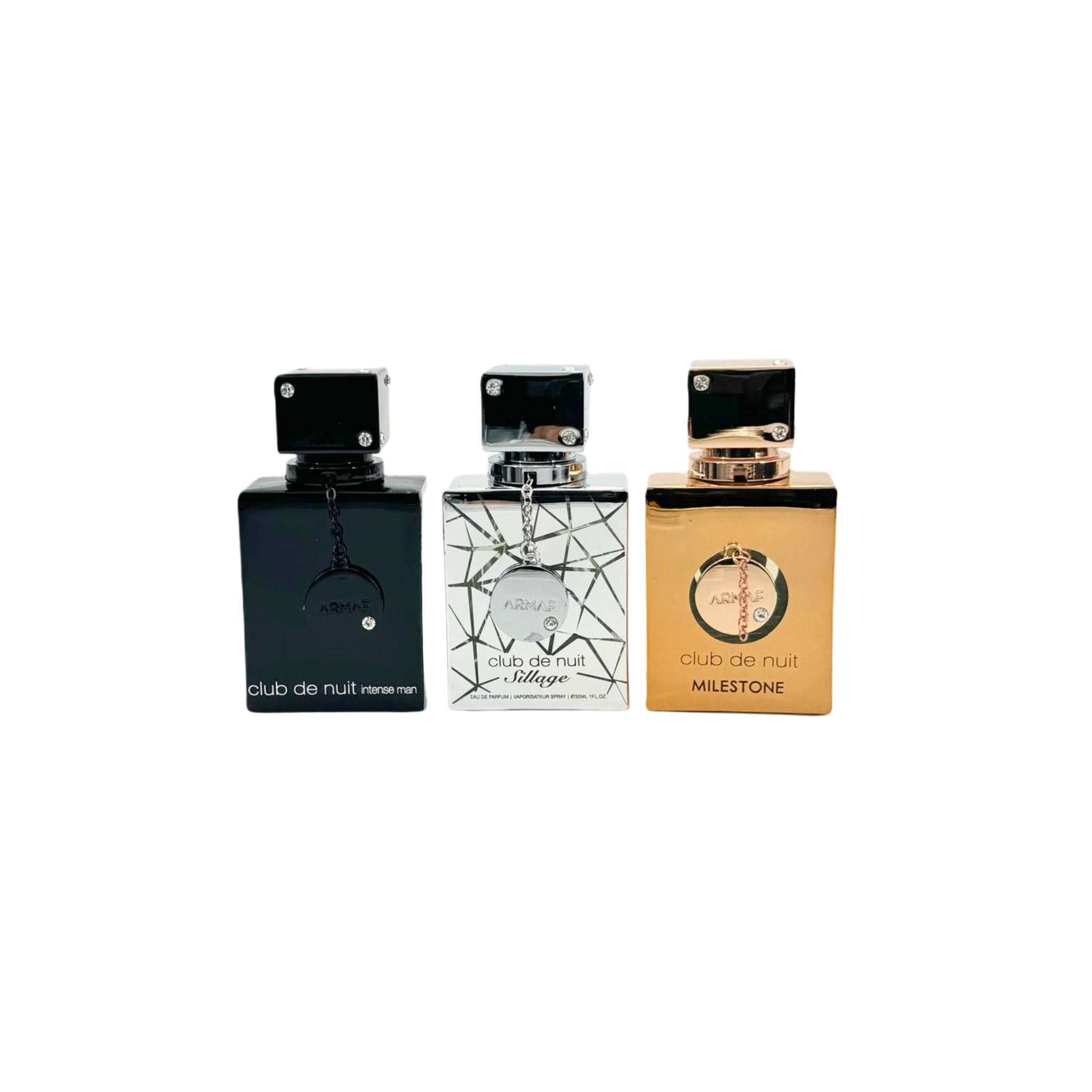 Armaf Club De Nuit (Intense Silage Milestone 3Pcs Parfum Gift Set) EDP 1FL.OZ