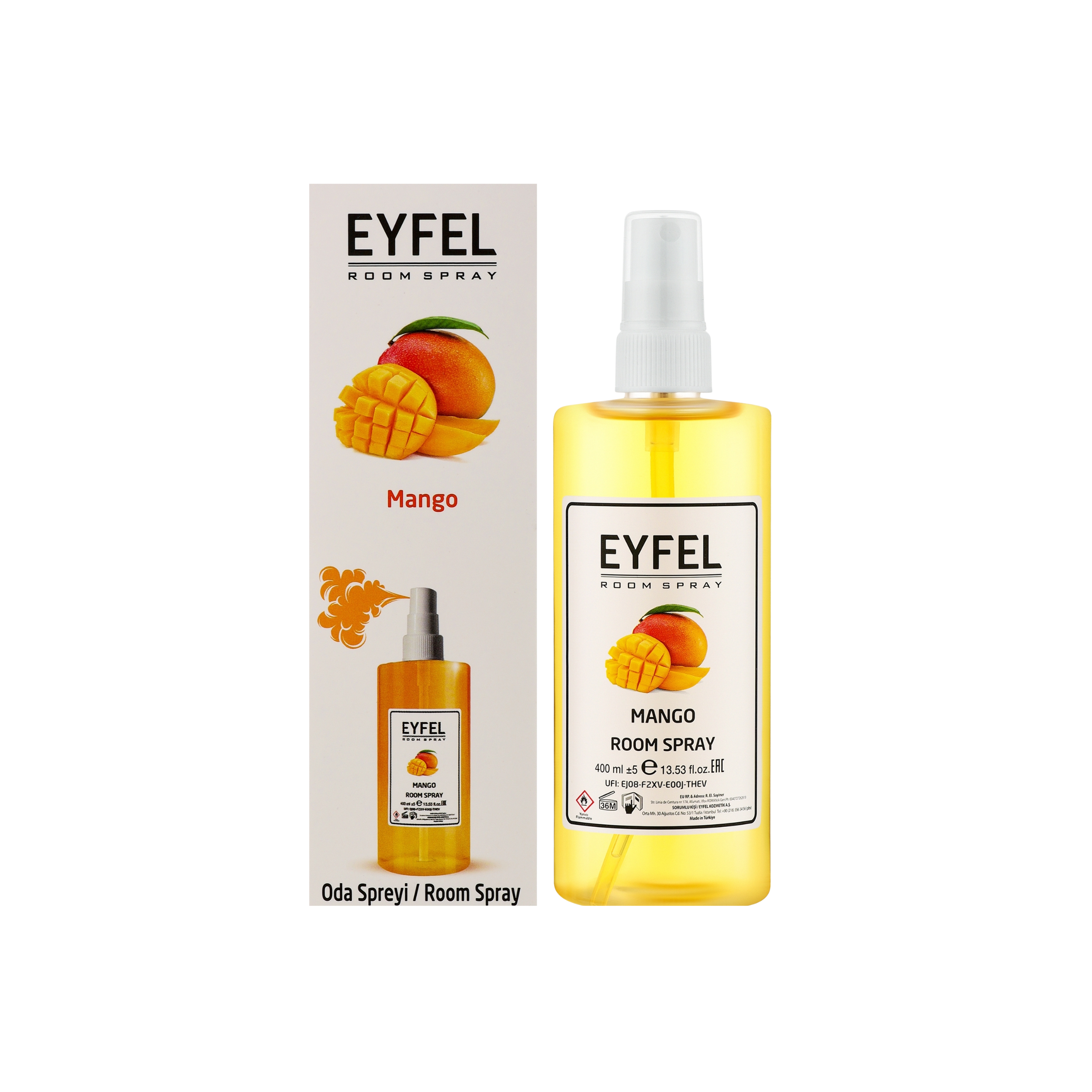 EYFEL ROOM SPRAY MANGO SCENT 13.53FL.OZ | 400ML