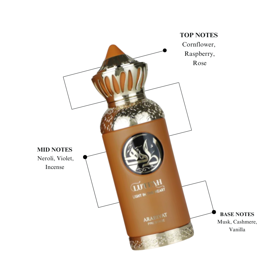 Arabiyat Lutfah Light In The Heart Eau De Parfum 2.7FL.OZ For Men