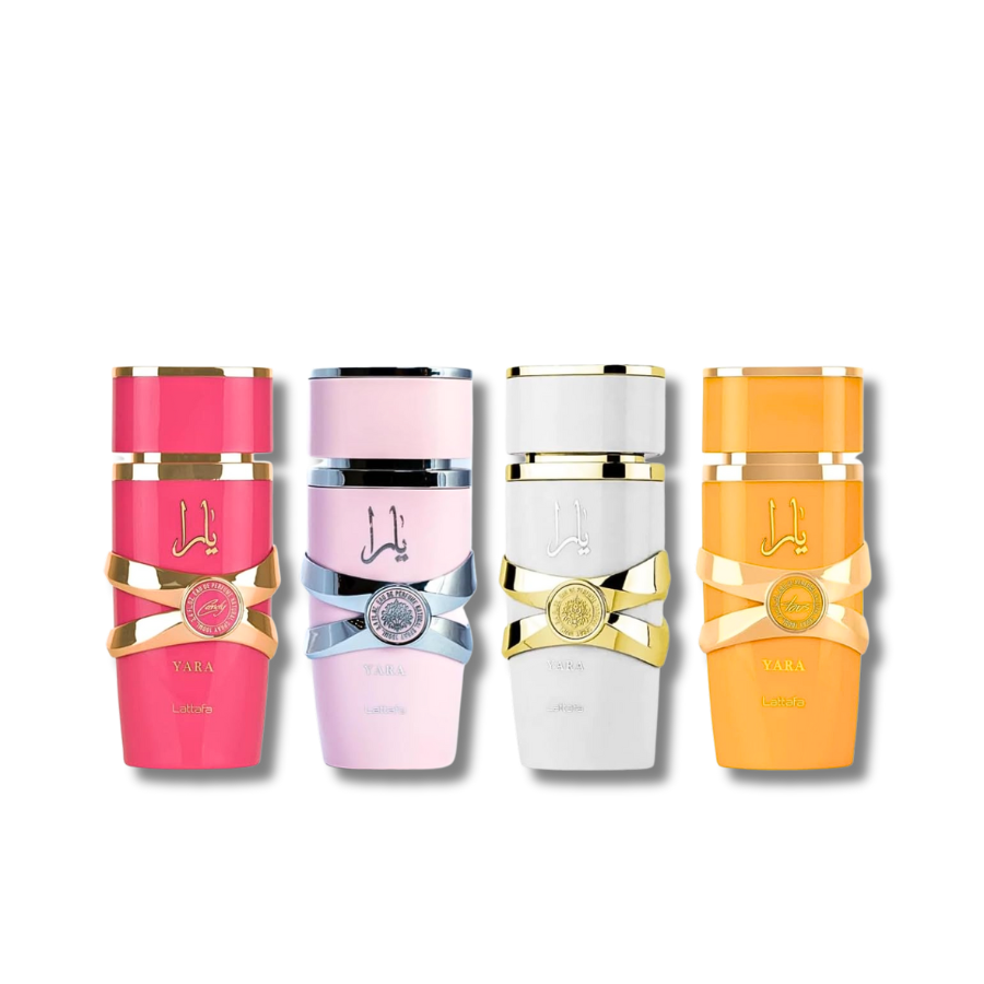 Lattafa My Yara Collection Yara, M0i, Tous & Candy Eau De Parfum 25ML X 4Pcs For Women