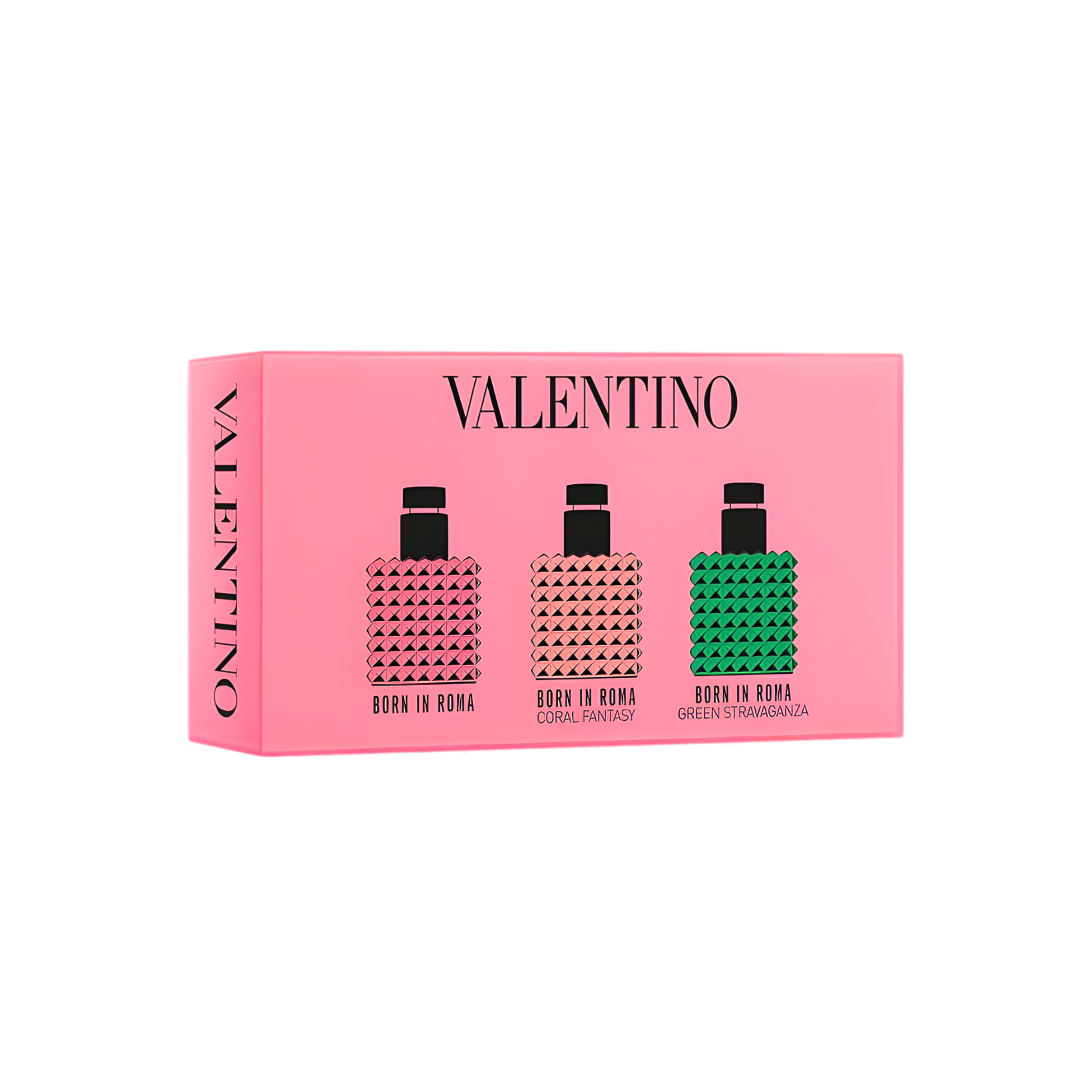 VALENTINO 3 PC MINI SET (BORN IN ROMA, CORAL FANTASY, GREEN STRAVAGANZA) EDP 0.2FL.OZ 6 ML