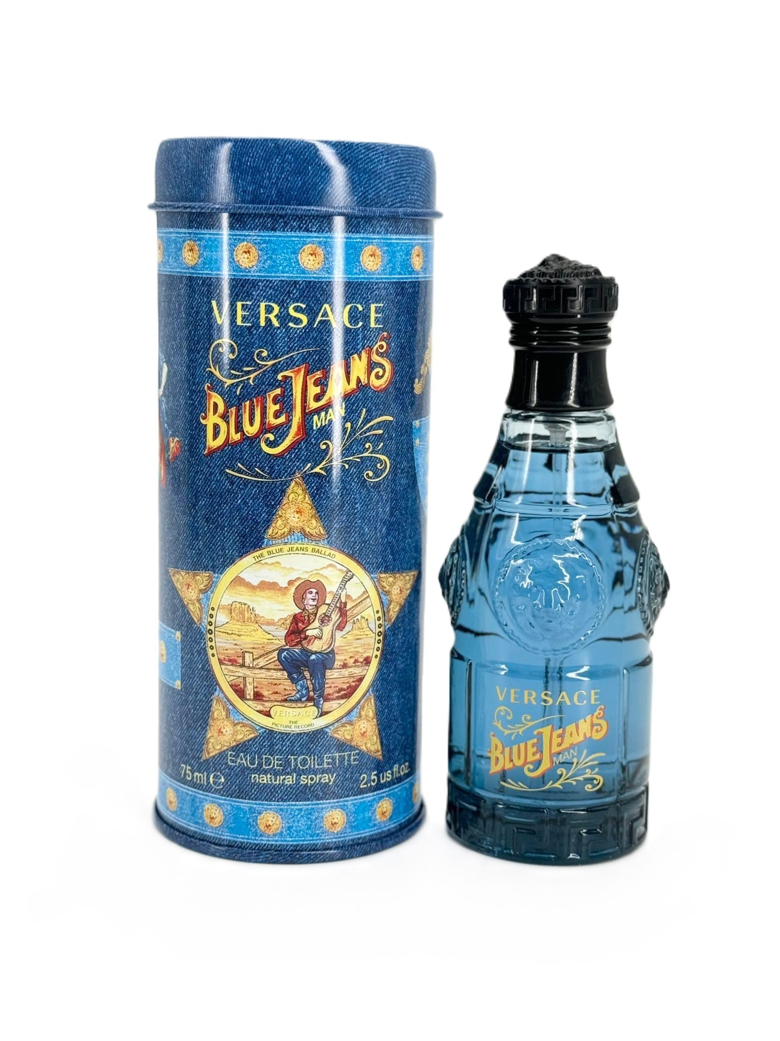 Versace Blue Jeans Man Eau De Toilette Spray 2.5FL.OZ For Men