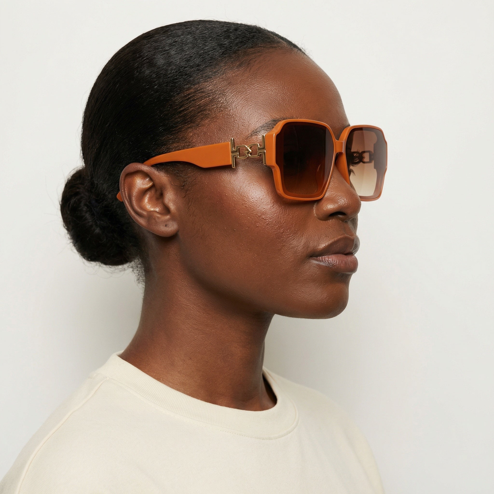 SQUARE ORANGE SUNGLASSES SUN107 F3017