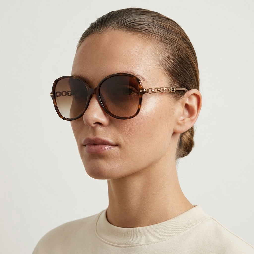 OVAL BROWN TORTOISE SUNGLASSES SUN140 F3009
